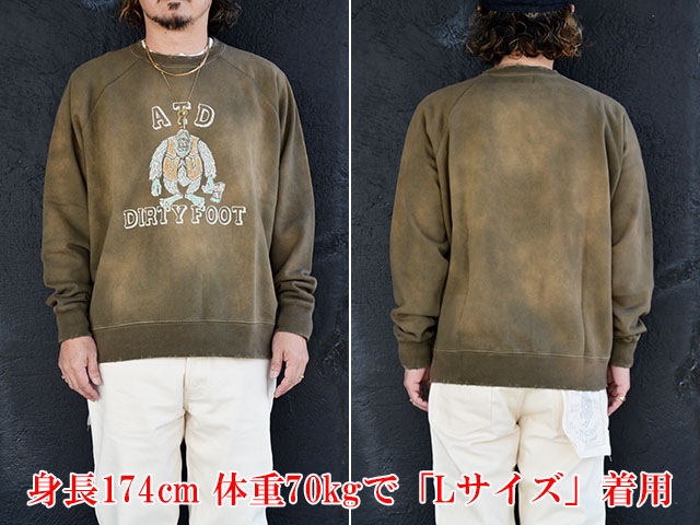 ��2����AT-DIRTY/���åȥ����ƥ�����2025AW��Dirty College Sweat/�����ƥ�������å��������åȡ�