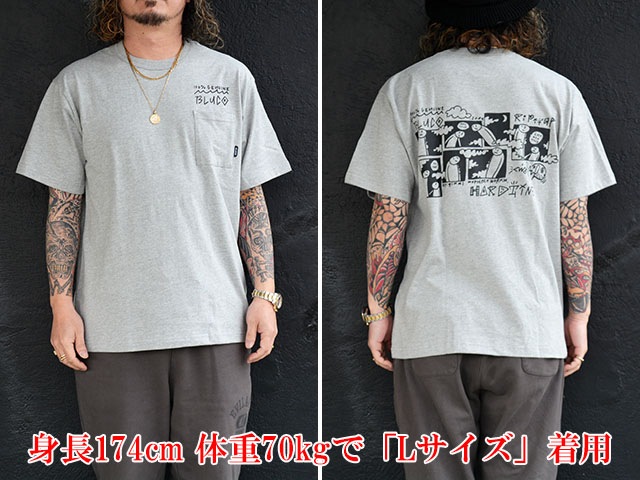 ��4����BLUCO/�֥륳��2026SS��Dry Cotton Pocket Tee��Artwork by DISKAH��/�ɥ饤���åȥ�ݥ��å�Tee�ɥ����ȥ���Х��ǥ��������ɡ�(161-22-021)