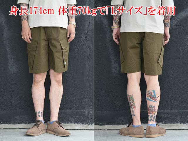 ��4����BLUCO/�֥륳��2026SS��Slant Cargo Shorts/�����ȥ��������硼�ġ�(163-45-012)