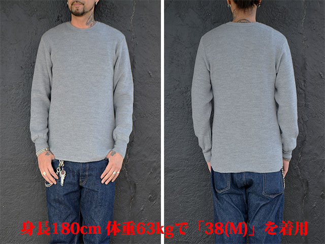��3����CWORKS/�����������2022AW��Merino Wool Heneycomb Thermal Knit Top��Left��/���Υ�����ϥ˥��ॵ���ޥ�˥åȥȥåסɥ�եȡɡ�(CWKN002)