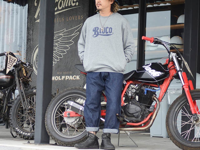 ��3����BLUCO/�֥륳��2024AW��Heavy Pile Sweat Shirts��Old Logo��/�إ������ѥ��륹�����åȥ���ġɥ�����ɥ����ɡ�(145-13-011)