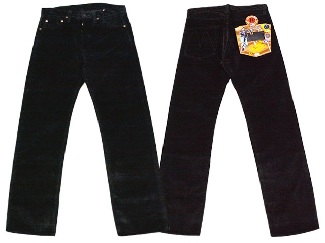 サンタフェ Santa Fe ノータック コーデュロイパンツ 50サイズ k1d MISTER FREEDOM/ミスターフリーダム】2024AW「Black Corduroy