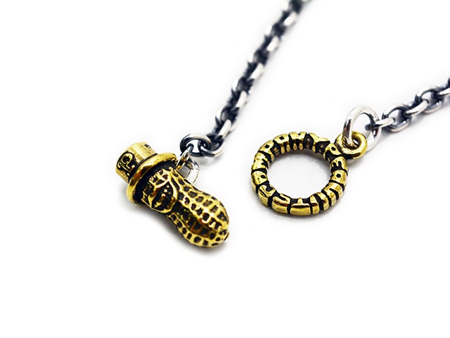 ��Peanuts&Co/�ԡ��ʥåĥ���ѥˡ��ۡ�Small Tattoo Peanuts Pendant Top��Necklace Chain��Round��/���⡼�륿�ȥ����ԡ��ʥåĥڥ����ȥȥåס��ͥå��쥹��������ɴݥ��ޡɡ�(Brass��Silver925/Silver925��Brass)