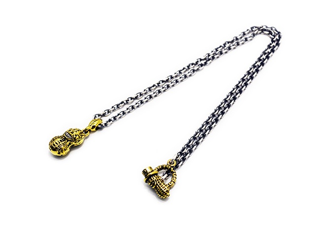 ��Peanuts&Co/�ԡ��ʥåĥ���ѥˡ��ۡ�Small Tattoo Peanuts Pendant Top��Necklace Chain��Round��/���⡼�륿�ȥ����ԡ��ʥåĥڥ����ȥȥåס��ͥå��쥹��������ɴݥ��ޡɡ�(Brass��Silver925/Silver925��Brass)