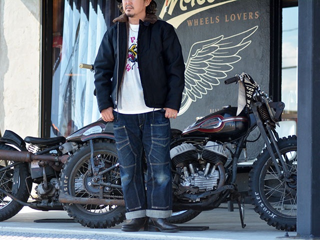 FREE WHEELERS/ե꡼ۥ顼2025FWNAVY DEPARTMENT JACKET,DECK,ZIP TYPE N-1/ͥӡǥѡȥȥ㥱å ǥååץN-1(2531001)