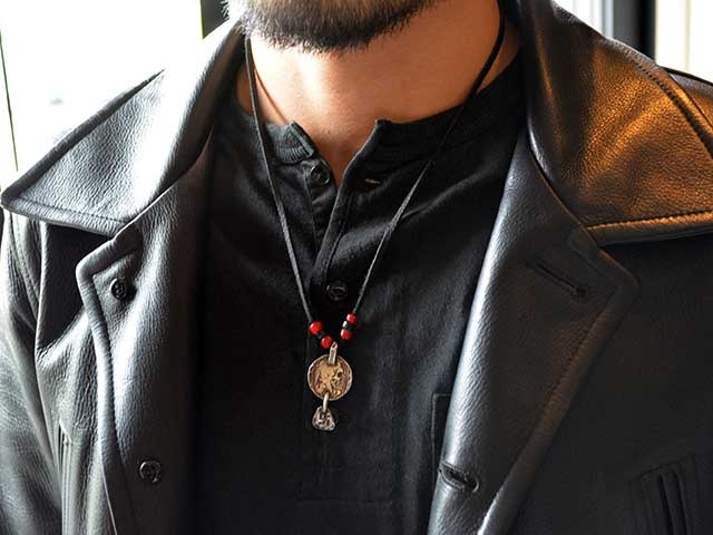 CHOOKE チョーク インディアンスカル コインチップメタル ネックレス