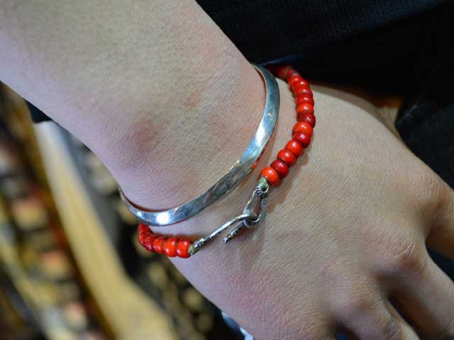 CHOOKE/チョーク】「Triangle Arrow Bangle”Wide