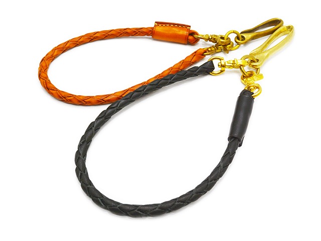 全2色【Round head/ラウンドヘッド】「Wallet Rope”Four Braids