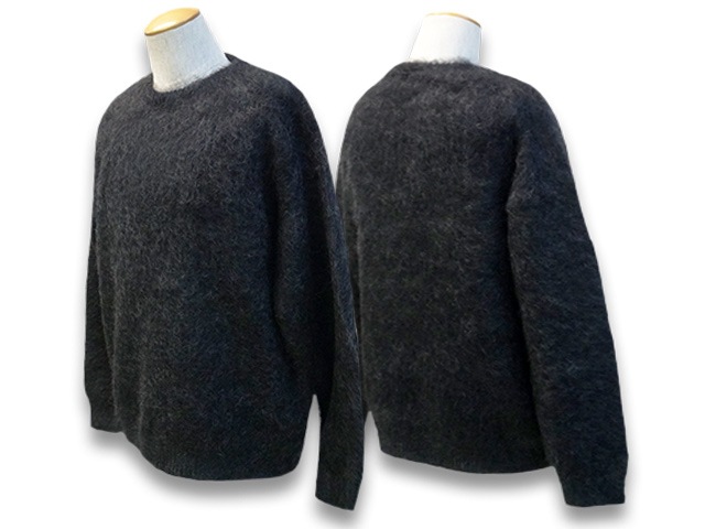 全2色【CWORKS/シーワークス】2022AW「Shaggy Mohair Sweater”Right