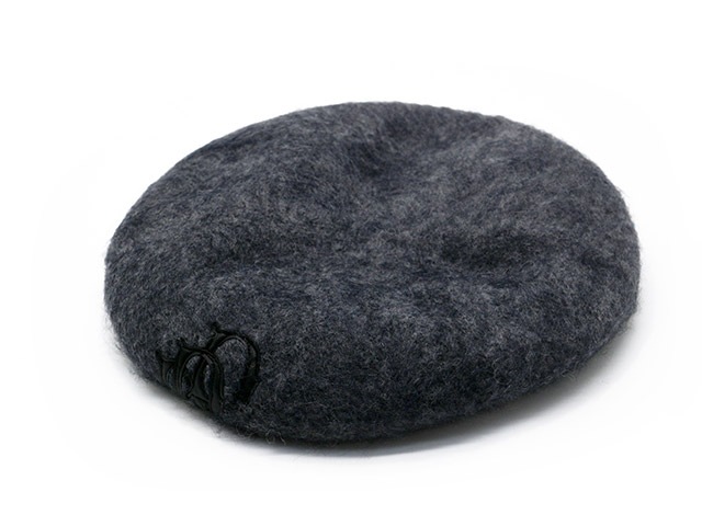 3THE H.W.DOG&CO./ɥåɥ2024AWLeather Wappen Fluffy Beret/쥶åڥեåե٥졼(D-00994)