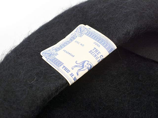 3THE H.W.DOG&CO./ɥåɥ2024AWLeather Wappen Fluffy Beret/쥶åڥեåե٥졼(D-00994)
