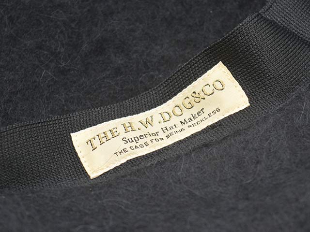 3THE H.W.DOG&CO./ɥåɥ2024AWLeather Wappen Fluffy Beret/쥶åڥեåե٥졼(D-00994)