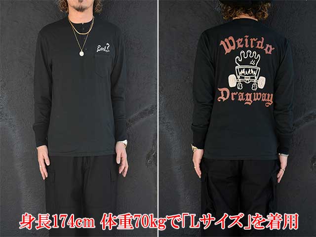 ��2����WEIRDO/���������ɡ�2025AW��DRAGWAY L/S Henry Tee/�ɥ�å����������󥰥��꡼�֥إ�꡼Tee��(WRD5312)
