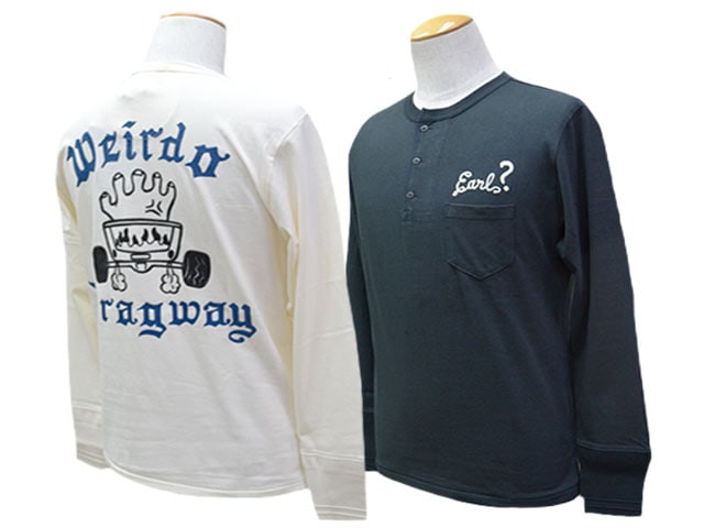 ��2����WEIRDO/���������ɡ�2025AW��DRAGWAY L/S Henry Tee/�ɥ�å����������󥰥��꡼�֥إ�꡼Tee��(WRD5312)