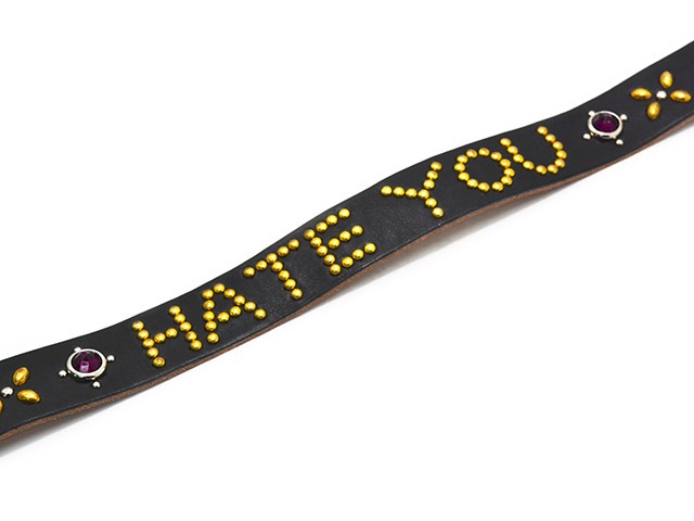 ��DAZZLE SUGAR/�����륷�奬����2026SS��HATE YOU Studs Belt��Cross&Dot��/�إ��ȥ桼�����å��٥�ȡɥ�����&�ɥåȡɡ�