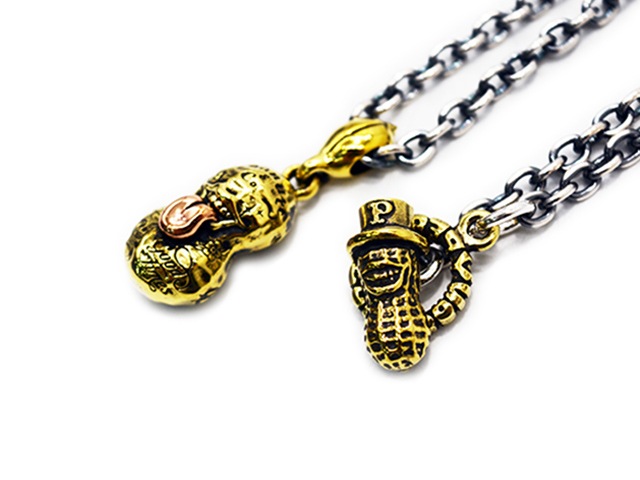 ��Peanuts&Co/�ԡ��ʥåĥ���ѥˡ��ۡ�Small Tattoo Bero Peanuts Pendant Top��Necklace Chain��Round��/���⡼�륿�ȥ����٥��ԡ��ʥåĥڥ����ȥȥåס��ͥå��쥹��������ɴݥ��ޡɡ�(Brass��Copper/Silver925��Brass)