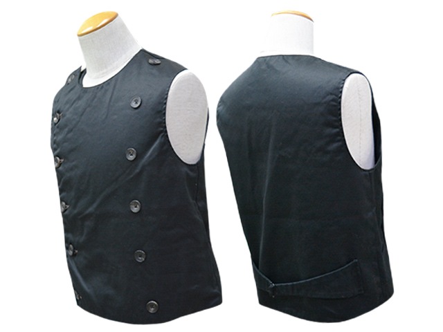 ��BLACK SIGN/�֥�å�������ۡ�Black Chino Double Breasted Swindler Vest/�֥�å����Υ��֥�֥쥹�ƥåɥ�������ɥ顼�٥��ȡ�(BSSV-23202)