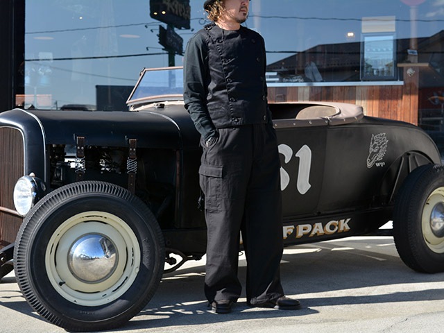 ��BLACK SIGN/�֥�å�������ۡ�Black Chino Double Breasted Swindler Vest/�֥�å����Υ��֥�֥쥹�ƥåɥ�������ɥ顼�٥��ȡ�(BSSV-23202)