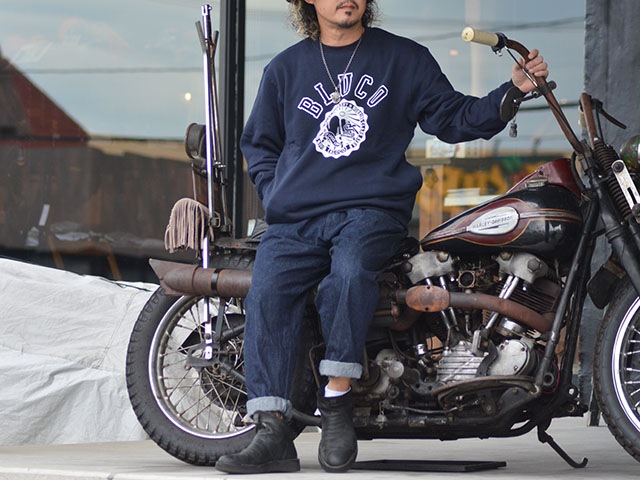 ��3����BLUCO/�֥륳��2024AW��Heavy Pile Sweat Shirts��COLLEGE��/�إ������ѥ��륹�����åȥ���ġɥ���å��ɡ�(145-13-012)