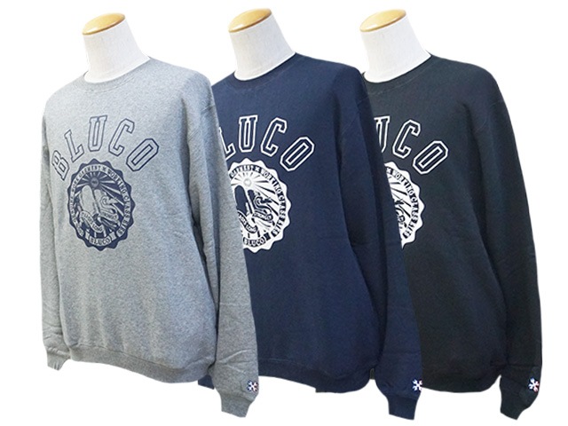 ��3����BLUCO/�֥륳��2024AW��Heavy Pile Sweat Shirts��COLLEGE��/�إ������ѥ��륹�����åȥ���ġɥ���å��ɡ�(145-13-012)