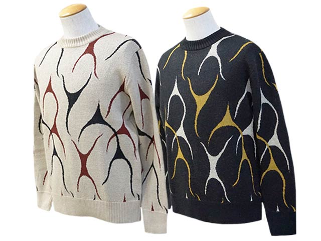 2AT-DIRTY/åȥƥ2024AWFlames Knit/ե쥤ॹ˥åȡ