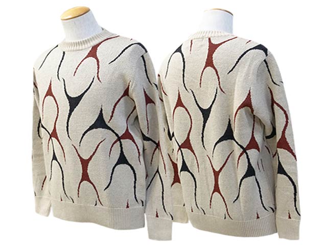 2AT-DIRTY/åȥƥ2024AWFlames Knit/ե쥤ॹ˥åȡ