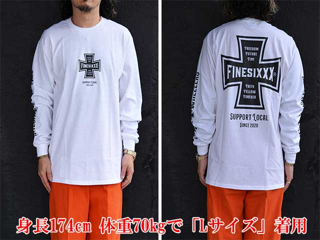 ��3����FINESIXXX/�ե����󥷥å�����2025SS��Fine Cross L/S Tee/�ե����󥯥������󥰥��꡼��Tee��(FS-2025SS-007)