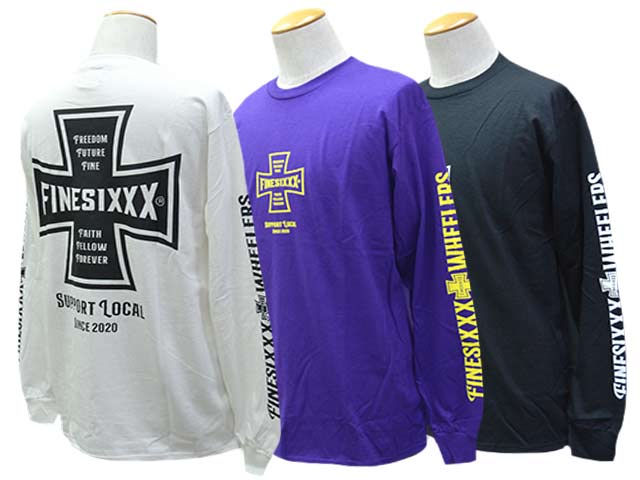 ��3����FINESIXXX/�ե����󥷥å�����2025SS��Fine Cross L/S Tee/�ե����󥯥������󥰥��꡼��Tee��(FS-2025SS-007)