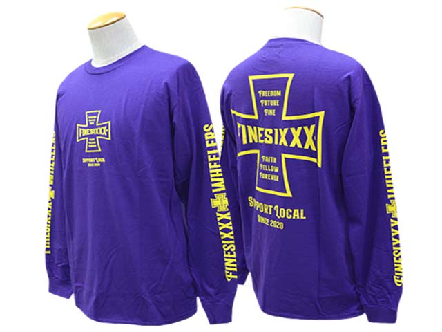 ��3����FINESIXXX/�ե����󥷥å�����2025SS��Fine Cross L/S Tee/�ե����󥯥������󥰥��꡼��Tee��(FS-2025SS-007)