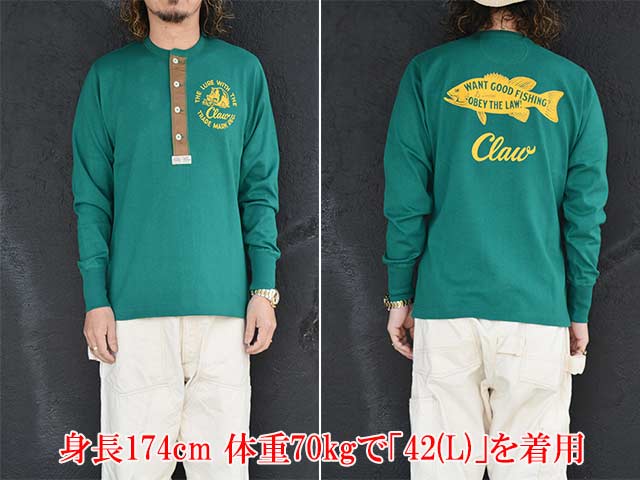 ��FREE WHEELERS/�ե꡼�ۥ����顼����2025FW�֡�THE LURE WITH THE CLAW"HENLEY NECKED L/S SHIRT/�ɥ����륢�����������������ɥإ�꡼�ͥå��ɥ��󥰥��꡼�֥���ġ�(2535005)