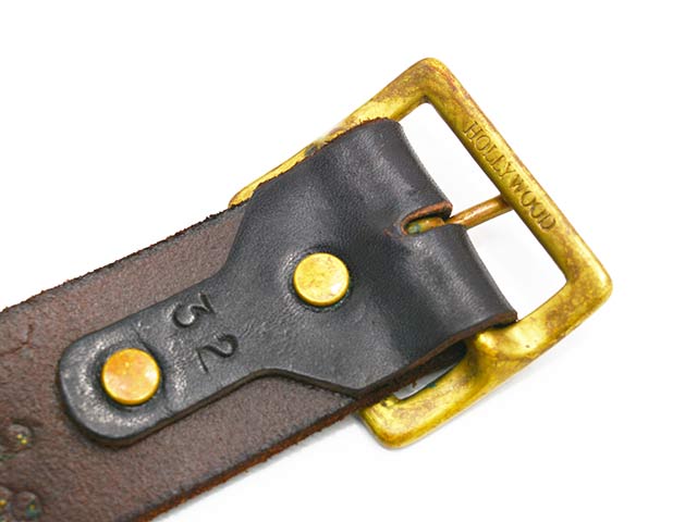 ��HTC(Hollywood Trading Company)/�������ƥ�������(�ϥꥦ�åɥȥ졼�ǥ��󥰥���ѥˡ�)�ۡ�Leather Studs Belt"Overlay Peanuts Snake��/�쥶�������å��٥�ȡɥ����С��쥤�ԡ��ʥåĥ��͡����ɡ�