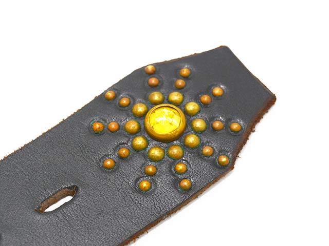 ��HTC(Hollywood Trading Company)/�������ƥ�������(�ϥꥦ�åɥȥ졼�ǥ��󥰥���ѥˡ�)�ۡ�Leather Studs Belt"Overlay Peanuts Snake��/�쥶�������å��٥�ȡɥ����С��쥤�ԡ��ʥåĥ��͡����ɡ�