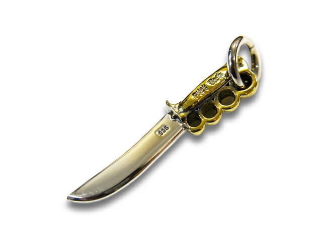 ��HWZN BROSS/�ϥ�����֥����ۡ�Bowie Knife Pendant Top/�ܥ����ʥ��եڥ����ȥȥåס�(Silver925��Brass)