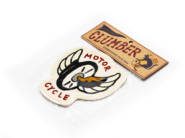 CLUMBER/СۡChain Stitch Embroidery PatchMOTORCYCLE/󥹥ƥå֥꡼ѥåɥ⡼ɡ