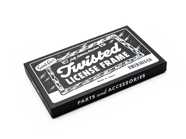 ��HWZN BROSS/�ϥ�����֥����ۡ�Twisted License Frame/�ĥ����ƥåɥ饤���󥹥ե졼���(�Х�븦��ž夲)