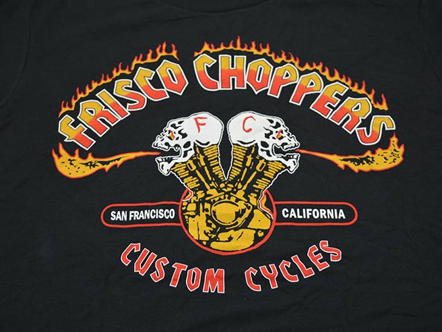 ��FRISCO CHOPPERS/�եꥹ������åѡ����ۡ�Printed S/S Tee��TRADE MARK��/�ץ��ƥåɥ��硼�ȥ��꡼��Tee�ɥȥ졼�ɥޡ����ɡ�