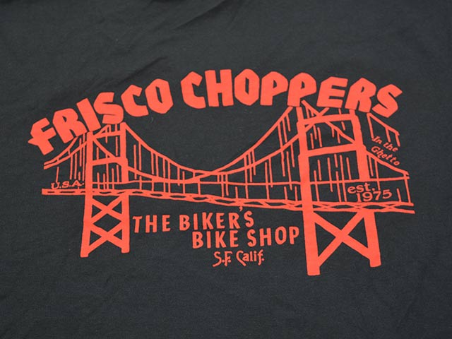 ��FRISCO CHOPPERS/�եꥹ������åѡ����ۡ�Printed S/S Tee��TRADE MARK��/�ץ��ƥåɥ��硼�ȥ��꡼��Tee�ɥȥ졼�ɥޡ����ɡ�