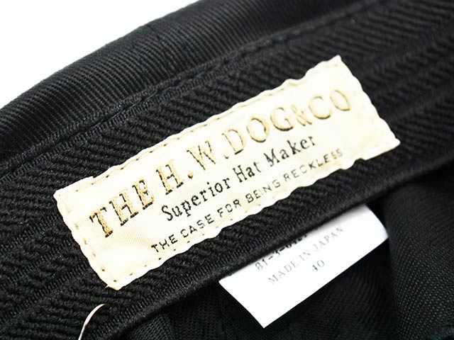��2����THE H.W.DOG&CO./�ɥå�����ɥ�����2026SS��HW Washed Bikers Cap/HW�����å���ɥХ�����������åס�(D-01130)