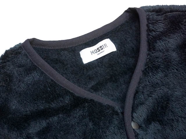 ��3����MOSSIR/�⥷�����2022AW��Fleece Cardigan��Crover Hiloft��/�ե꡼�������ǥ�����ɥ������С��ϥ����եȡɡ�(MOSW007)