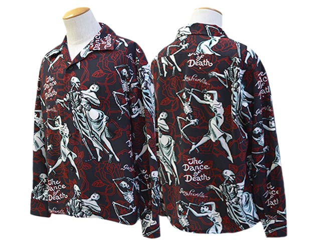 ��GANGSTERVILLE/����󥰥������ӥ��2025SS��Dance of Death L/S Shirts/���󥹥��֥ǥ����󥰥��꡼�֥���ġ�(GSV5104)