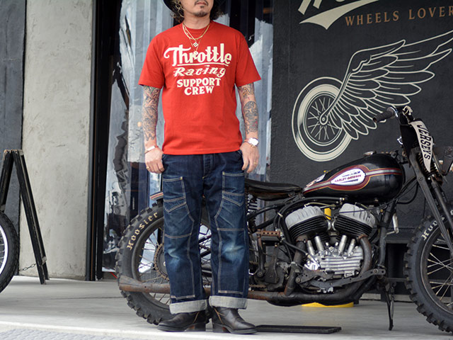 FREE WHEELERS/ե꡼ۥ顼2025SSSet-In S/S TeeThrottle Racing/åȥ󥷥硼ȥ꡼Teeɥåȥ졼󥰡ɡ(2525015)