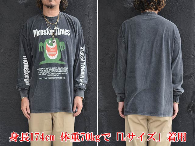 ��2����MONSTOR TIMES/��󥹥ȥ������ॺ��2025AW��I'm a MONSTOR L/S Tee/�����ॢ��󥹥ȥ����󥰥��꡼��Tee��(25AW-MT-009)