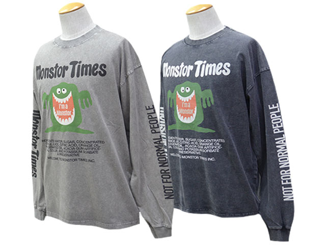 ��2����MONSTOR TIMES/��󥹥ȥ������ॺ��2025AW��I'm a MONSTOR L/S Tee/�����ॢ��󥹥ȥ����󥰥��꡼��Tee��(25AW-MT-009)