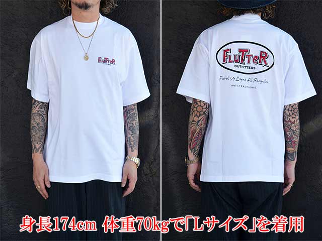 ��2����FLUTTER/�ե�å�����2026SS��7.1oz Oval Logo S/S Tee/7.1oz�����Х�������硼�ȥ��꡼��Tee��(FL26-SST002)
