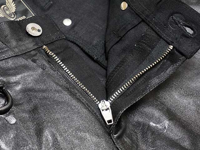 【6】ブーツカットパンツ　36 小さいサイズ すごく伸びるセミブーツカットデニムパンツ