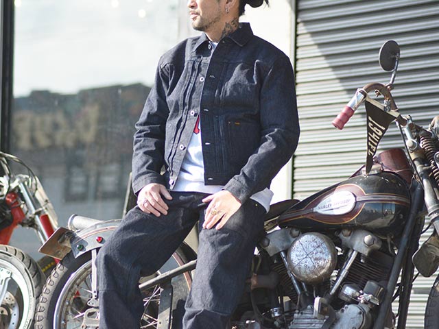 ��TROPHY CLOTHING/�ȥ��ե������������󥰡�2023AW��Button Jacket Garage Denim/�ܥ��󥸥㥱�åȥ��졼���ǥ˥��(2705)<br><br>(���ᥫ��/�ϡ��졼/�ߥ꥿�꡼/�����ȥɥ�/�������ǥ�����/�Х�����/WOLF PACK/����եѥå�)