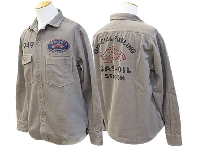 work work ワークワーク スターウォーズジップトレーナーSグレー FREE WHEELERS/フリーホイーラーズ】2024FW「Work Shirts Gemsa