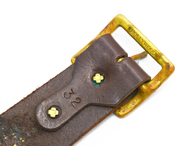 ��HTC(Hollywood Trading Company)/�������ƥ�������(�ϥꥦ�åɥȥ졼�ǥ��󥰥���ѥˡ�)�ۡ�Leather Studs Belt"Overlay Peanuts Snake��/�쥶�������å��٥�ȡɥ����С��쥤�ԡ��ʥåĥ��͡����ɡ�