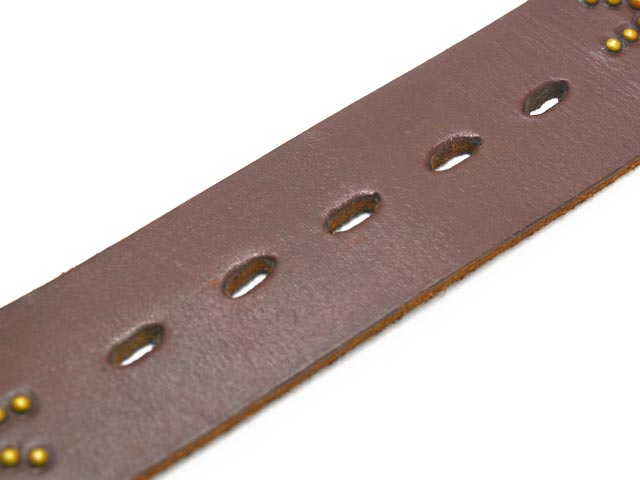 ��HTC(Hollywood Trading Company)/�������ƥ�������(�ϥꥦ�åɥȥ졼�ǥ��󥰥���ѥˡ�)�ۡ�Leather Studs Belt"Overlay Peanuts Snake��/�쥶�������å��٥�ȡɥ����С��쥤�ԡ��ʥåĥ��͡����ɡ�