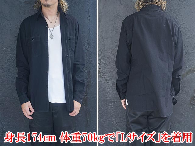 ��BUZZ RICKSON'S/�Х��ꥯ���󥺡ۡ�Black Chambray Work Shirts/�֥�å������֥졼�������ġ�(BR29143)